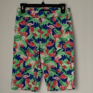 Casey & Key Vibrant Leaf Print Women’s Shorts Size S